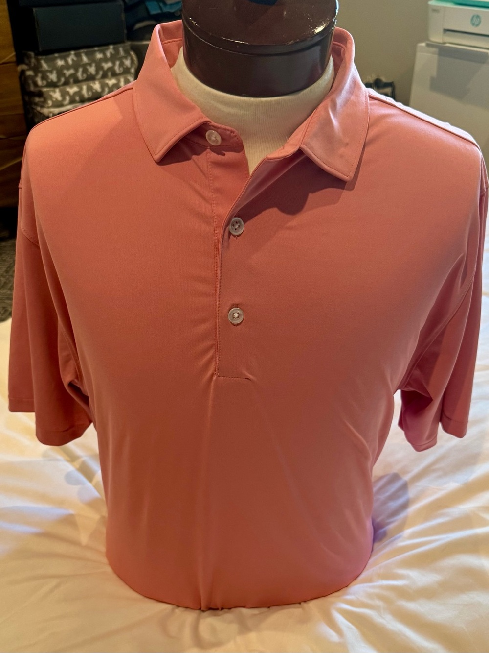 Foot Joy Men's Performance Polo Golf Shirt - Coral